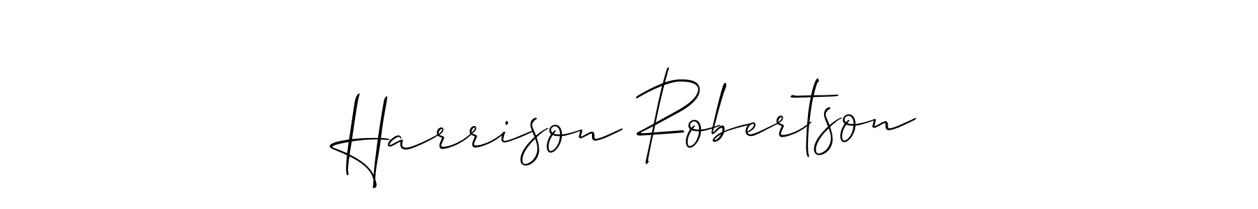 Harrison Robertson stylish signature style. Best Handwritten Sign (Allison_Script) for my name. Handwritten Signature Collection Ideas for my name Harrison Robertson. Harrison Robertson signature style 2 images and pictures png