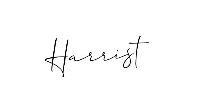 You can use this online signature creator to create a handwritten signature for the name Harrist. This is the best online autograph maker. Harrist signature style 2 images and pictures png