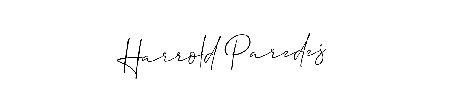 This is the best signature style for the Harrold Paredes name. Also you like these signature font (Allison_Script). Mix name signature. Harrold Paredes signature style 2 images and pictures png