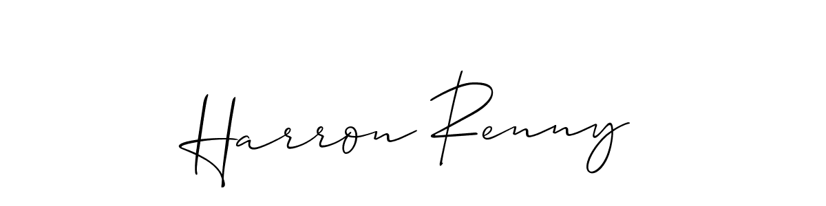 See photos of Harron Renny official signature by Spectra . Check more albums & portfolios. Read reviews & check more about Allison_Script font. Harron Renny signature style 2 images and pictures png