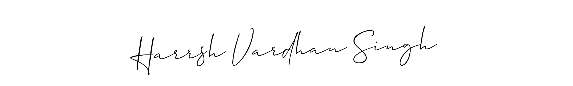 How to make Harrsh Vardhan Singh name signature. Use Allison_Script style for creating short signs online. This is the latest handwritten sign. Harrsh Vardhan Singh signature style 2 images and pictures png