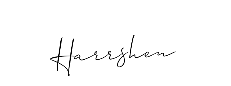 Best and Professional Signature Style for Harrshen. Allison_Script Best Signature Style Collection. Harrshen signature style 2 images and pictures png