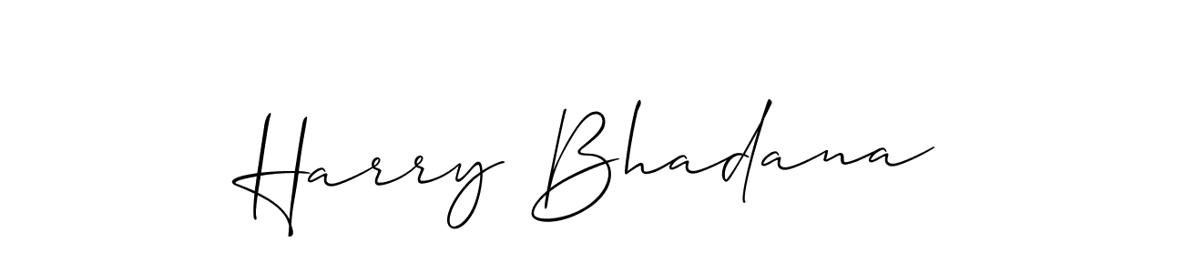 Make a beautiful signature design for name Harry Bhadana. Use this online signature maker to create a handwritten signature for free. Harry Bhadana signature style 2 images and pictures png