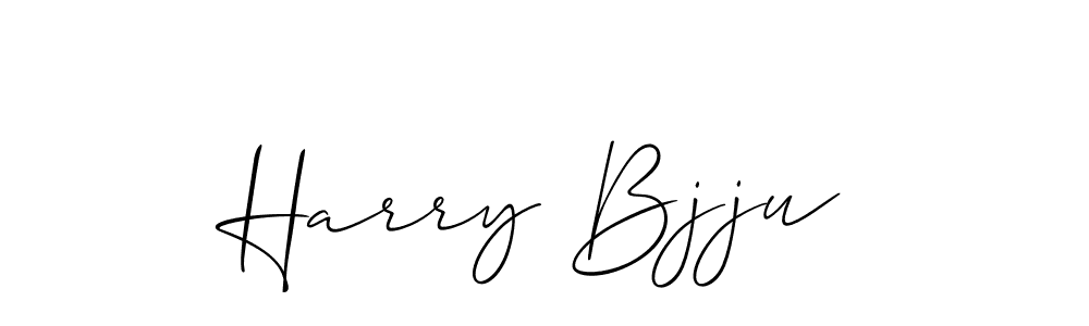 Make a beautiful signature design for name Harry Bjju. With this signature (Allison_Script) style, you can create a handwritten signature for free. Harry Bjju signature style 2 images and pictures png