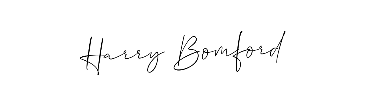 You should practise on your own different ways (Allison_Script) to write your name (Harry Bomford) in signature. don't let someone else do it for you. Harry Bomford signature style 2 images and pictures png