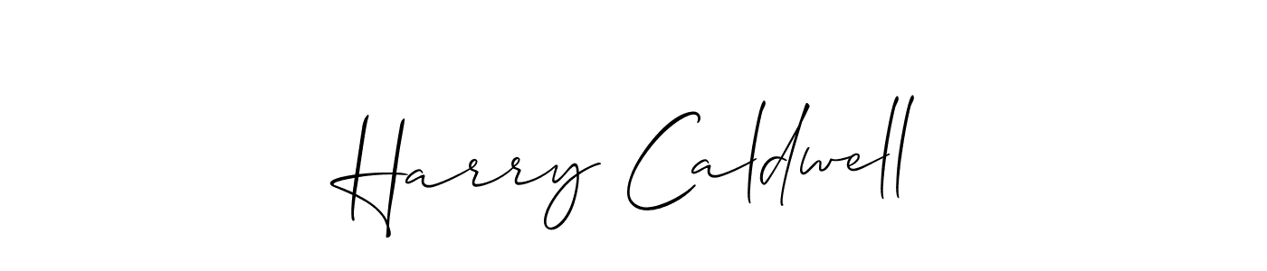 Design your own signature with our free online signature maker. With this signature software, you can create a handwritten (Allison_Script) signature for name Harry Caldwell. Harry Caldwell signature style 2 images and pictures png