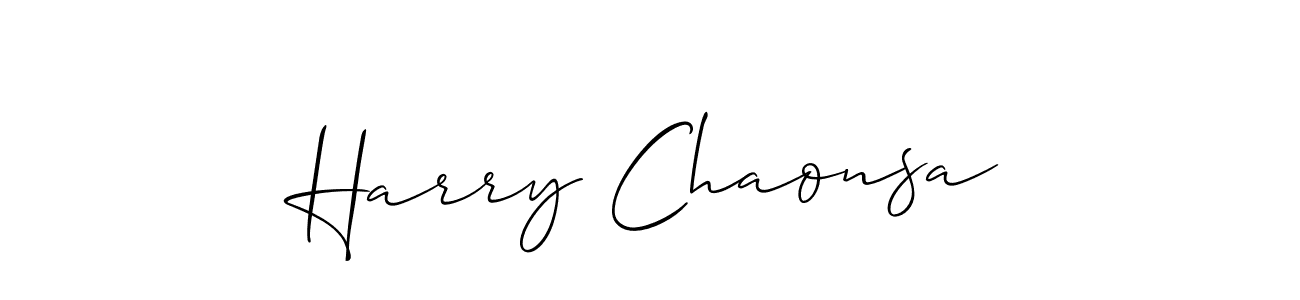 Also You can easily find your signature by using the search form. We will create Harry Chaonsa name handwritten signature images for you free of cost using Allison_Script sign style. Harry Chaonsa signature style 2 images and pictures png