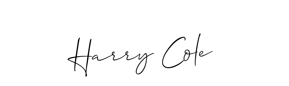 You should practise on your own different ways (Allison_Script) to write your name (Harry Cole) in signature. don't let someone else do it for you. Harry Cole signature style 2 images and pictures png