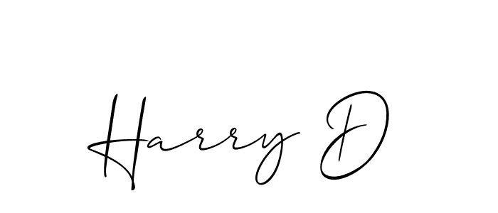Create a beautiful signature design for name Harry D. With this signature (Allison_Script) fonts, you can make a handwritten signature for free. Harry D signature style 2 images and pictures png
