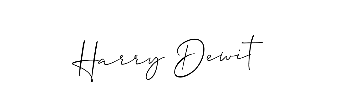 Also You can easily find your signature by using the search form. We will create Harry Dewit name handwritten signature images for you free of cost using Allison_Script sign style. Harry Dewit signature style 2 images and pictures png