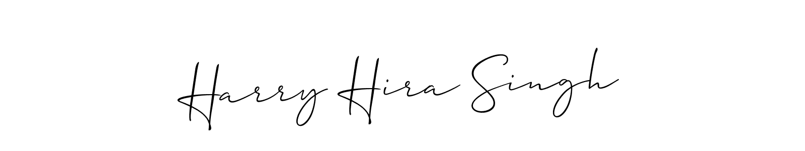 Allison_Script is a professional signature style that is perfect for those who want to add a touch of class to their signature. It is also a great choice for those who want to make their signature more unique. Get Harry Hira Singh name to fancy signature for free. Harry Hira Singh signature style 2 images and pictures png