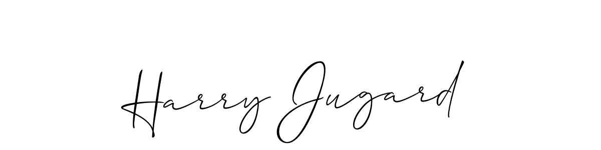Use a signature maker to create a handwritten signature online. With this signature software, you can design (Allison_Script) your own signature for name Harry Jugard. Harry Jugard signature style 2 images and pictures png