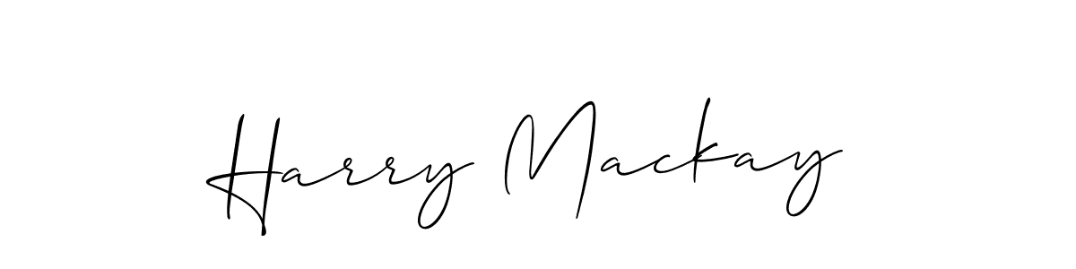 Harry Mackay stylish signature style. Best Handwritten Sign (Allison_Script) for my name. Handwritten Signature Collection Ideas for my name Harry Mackay. Harry Mackay signature style 2 images and pictures png