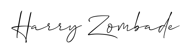 Create a personalized artistic stamp with Harry Zombade in Allison_Script font. Perfect for visual artists, designers, and influencers. Harry Zombade signature style 2 images and pictures png