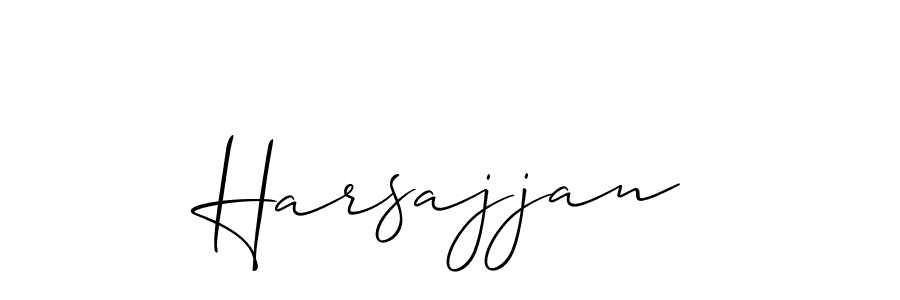 Create a beautiful signature design for name Harsajjan. With this signature (Allison_Script) fonts, you can make a handwritten signature for free. Harsajjan signature style 2 images and pictures png