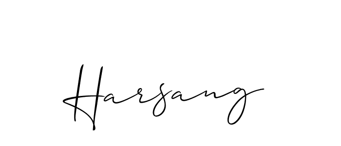 Best and Professional Signature Style for Harsang. Allison_Script Best Signature Style Collection. Harsang signature style 2 images and pictures png