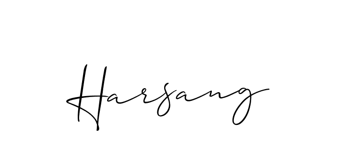 How to Draw Harsang signature style? Allison_Script is a latest design signature styles for name Harsang. Harsang signature style 2 images and pictures png