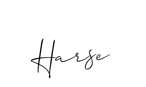 You should practise on your own different ways (Allison_Script) to write your name (Harse) in signature. don't let someone else do it for you. Harse signature style 2 images and pictures png