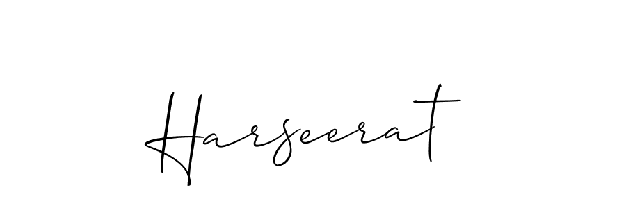 The best way (Allison_Script) to make a short signature is to pick only two or three words in your name. The name Harseerat include a total of six letters. For converting this name. Harseerat signature style 2 images and pictures png