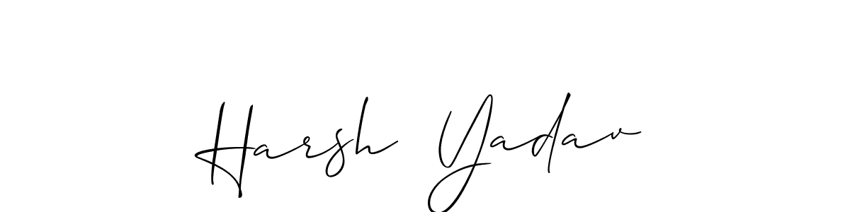 This is the best signature style for the Harsh  Yadav name. Also you like these signature font (Allison_Script). Mix name signature. Harsh  Yadav signature style 2 images and pictures png