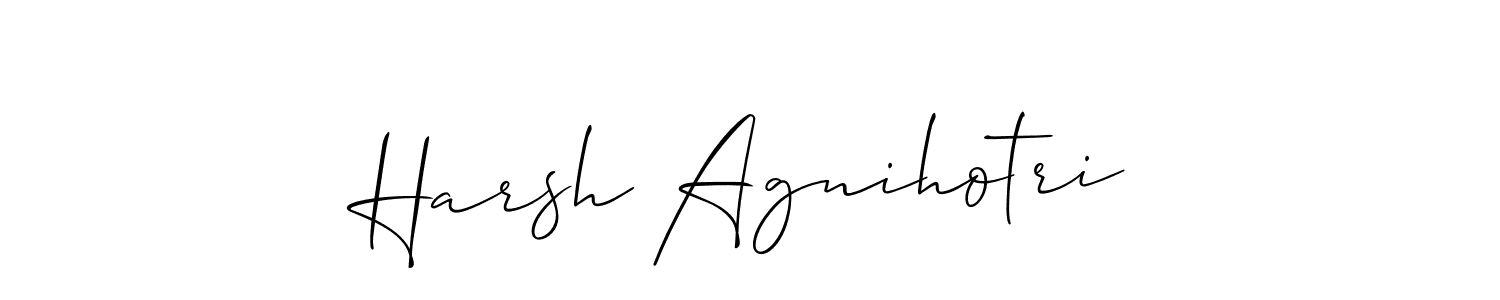 Once you've used our free online signature maker to create your best signature Allison_Script style, it's time to enjoy all of the benefits that Harsh Agnihotri name signing documents. Harsh Agnihotri signature style 2 images and pictures png