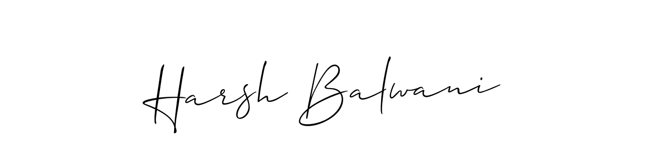 Make a beautiful signature design for name Harsh Balwani. Use this online signature maker to create a handwritten signature for free. Harsh Balwani signature style 2 images and pictures png