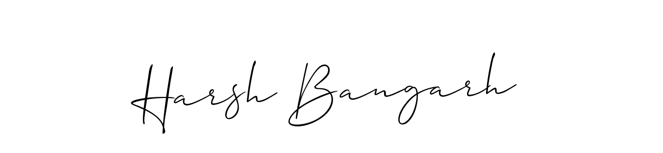 Make a beautiful signature design for name Harsh Bangarh. Use this online signature maker to create a handwritten signature for free. Harsh Bangarh signature style 2 images and pictures png