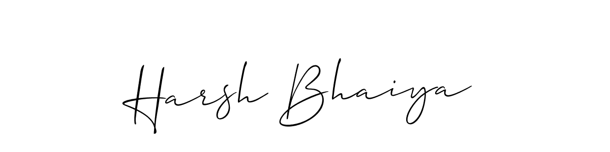 Best and Professional Signature Style for Harsh Bhaiya. Allison_Script Best Signature Style Collection. Harsh Bhaiya signature style 2 images and pictures png