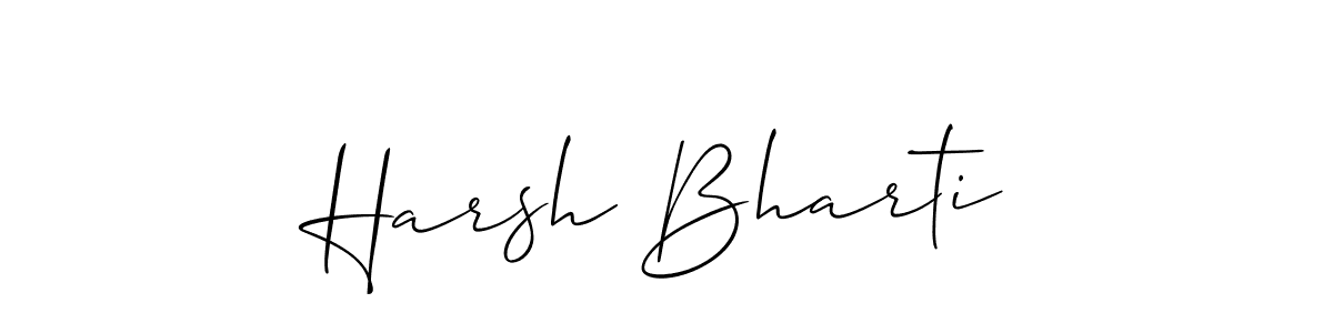 Best and Professional Signature Style for Harsh Bharti. Allison_Script Best Signature Style Collection. Harsh Bharti signature style 2 images and pictures png