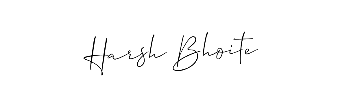 Make a beautiful signature design for name Harsh Bhoite. With this signature (Allison_Script) style, you can create a handwritten signature for free. Harsh Bhoite signature style 2 images and pictures png