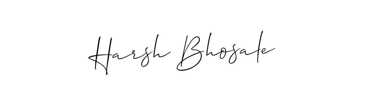 Create a beautiful signature design for name Harsh Bhosale. With this signature (Allison_Script) fonts, you can make a handwritten signature for free. Harsh Bhosale signature style 2 images and pictures png