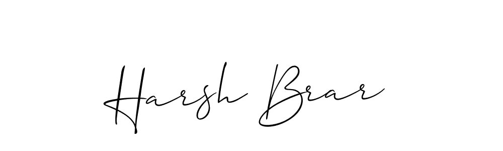 Harsh Brar stylish signature style. Best Handwritten Sign (Allison_Script) for my name. Handwritten Signature Collection Ideas for my name Harsh Brar. Harsh Brar signature style 2 images and pictures png