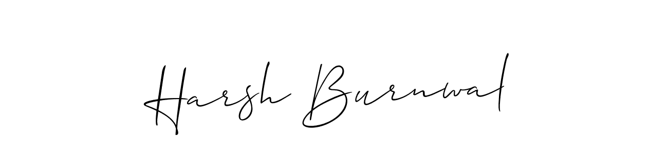 This is the best signature style for the Harsh Burnwal name. Also you like these signature font (Allison_Script). Mix name signature. Harsh Burnwal signature style 2 images and pictures png