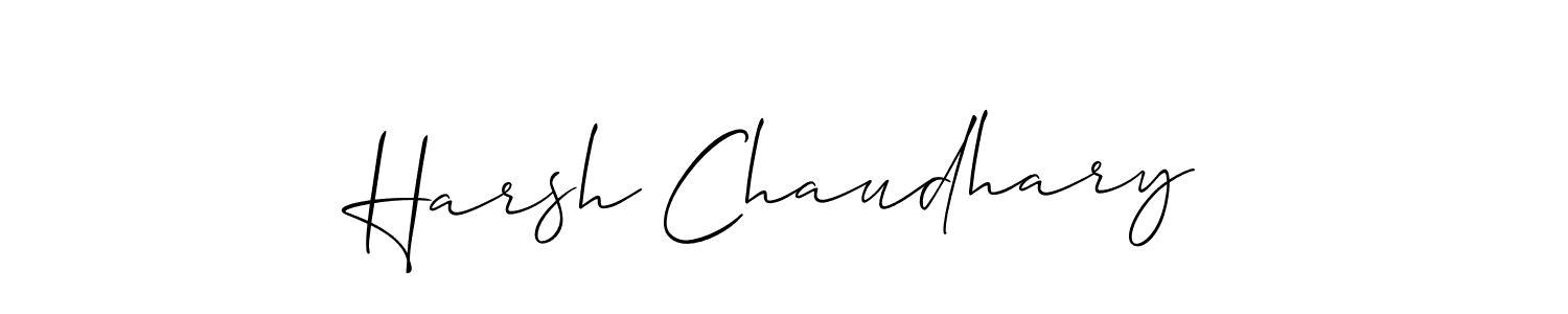 Create a beautiful signature design for name Harsh Chaudhary. With this signature (Allison_Script) fonts, you can make a handwritten signature for free. Harsh Chaudhary signature style 2 images and pictures png