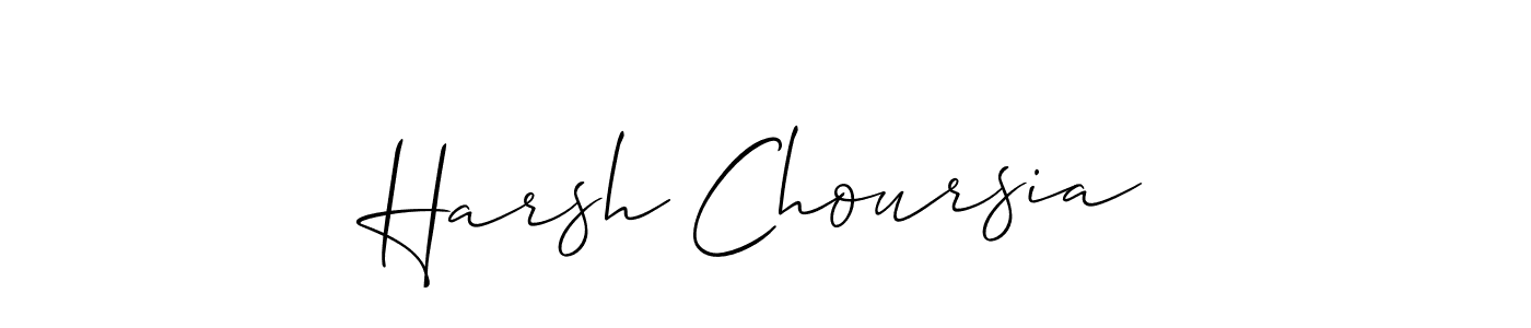 How to Draw Harsh Choursia signature style? Allison_Script is a latest design signature styles for name Harsh Choursia. Harsh Choursia signature style 2 images and pictures png