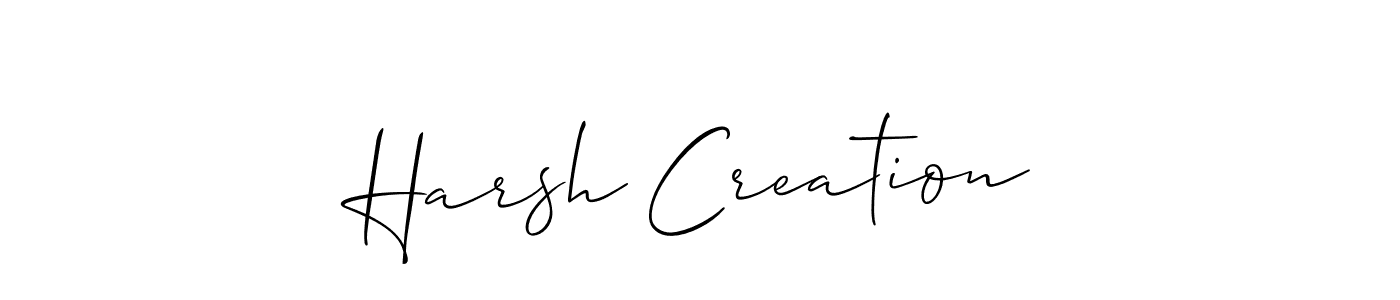 Once you've used our free online signature maker to create your best signature Allison_Script style, it's time to enjoy all of the benefits that Harsh Creation name signing documents. Harsh Creation signature style 2 images and pictures png