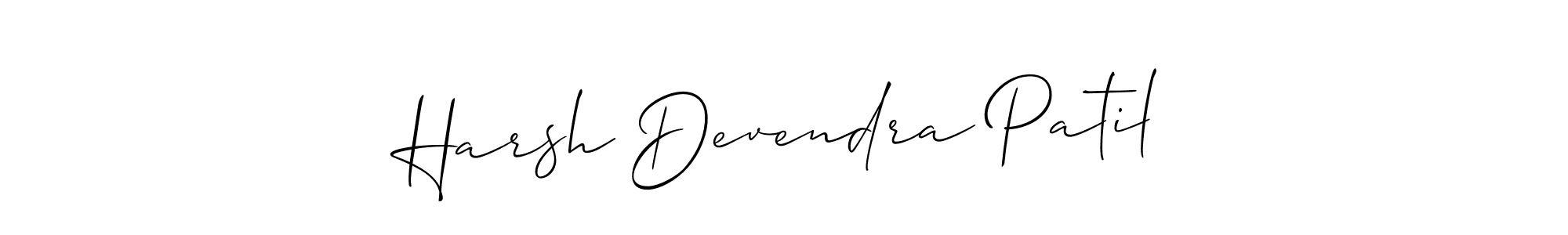 Similarly Allison_Script is the best handwritten signature design. Signature creator online .You can use it as an online autograph creator for name Harsh Devendra Patil. Harsh Devendra Patil signature style 2 images and pictures png