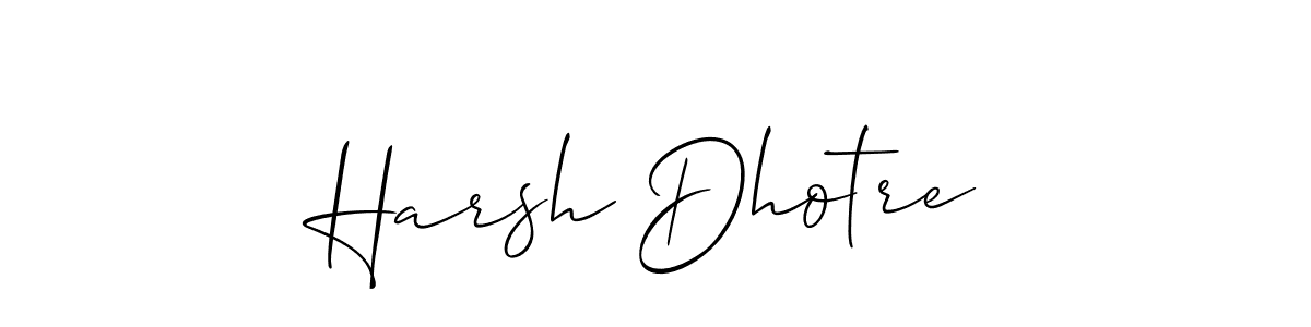 Also You can easily find your signature by using the search form. We will create Harsh Dhotre name handwritten signature images for you free of cost using Allison_Script sign style. Harsh Dhotre signature style 2 images and pictures png