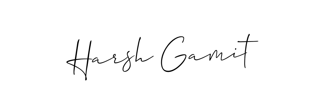 This is the best signature style for the Harsh Gamit name. Also you like these signature font (Allison_Script). Mix name signature. Harsh Gamit signature style 2 images and pictures png