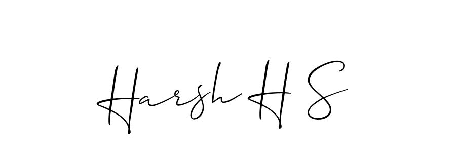 This is the best signature style for the Harsh H S name. Also you like these signature font (Allison_Script). Mix name signature. Harsh H S signature style 2 images and pictures png