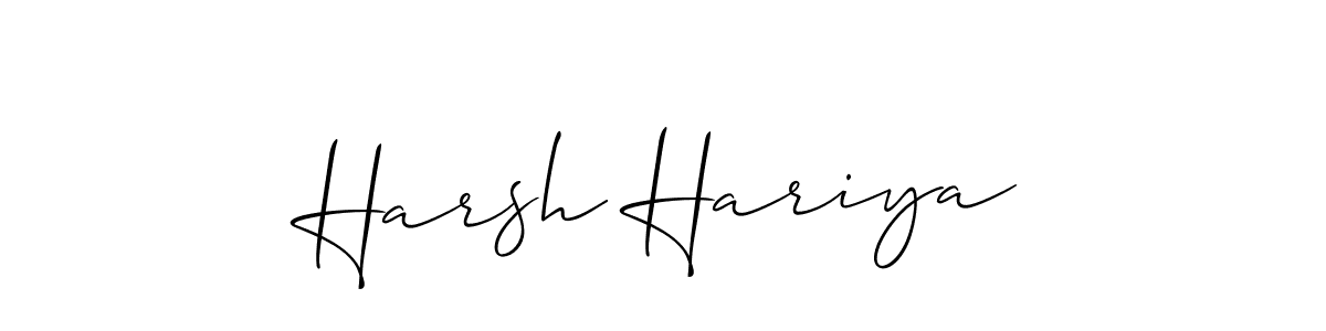 Make a beautiful signature design for name Harsh Hariya. Use this online signature maker to create a handwritten signature for free. Harsh Hariya signature style 2 images and pictures png