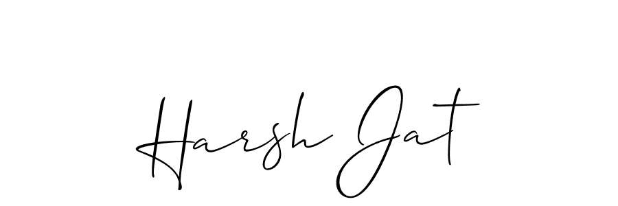 The best way (Allison_Script) to make a short signature is to pick only two or three words in your name. The name Harsh Jat include a total of six letters. For converting this name. Harsh Jat signature style 2 images and pictures png