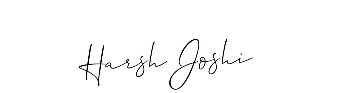 Allison_Script is a professional signature style that is perfect for those who want to add a touch of class to their signature. It is also a great choice for those who want to make their signature more unique. Get Harsh Joshi name to fancy signature for free. Harsh Joshi signature style 2 images and pictures png