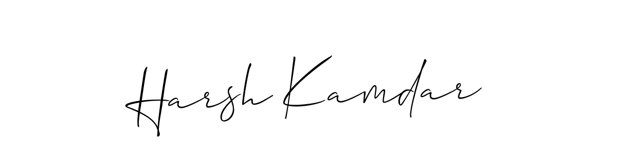 Here are the top 10 professional signature styles for the name Harsh Kamdar. These are the best autograph styles you can use for your name. Harsh Kamdar signature style 2 images and pictures png