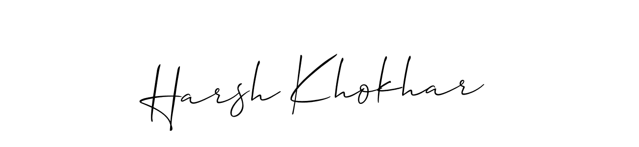 Make a beautiful signature design for name Harsh Khokhar. Use this online signature maker to create a handwritten signature for free. Harsh Khokhar signature style 2 images and pictures png