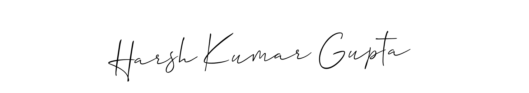 You should practise on your own different ways (Allison_Script) to write your name (Harsh Kumar Gupta) in signature. don't let someone else do it for you. Harsh Kumar Gupta signature style 2 images and pictures png