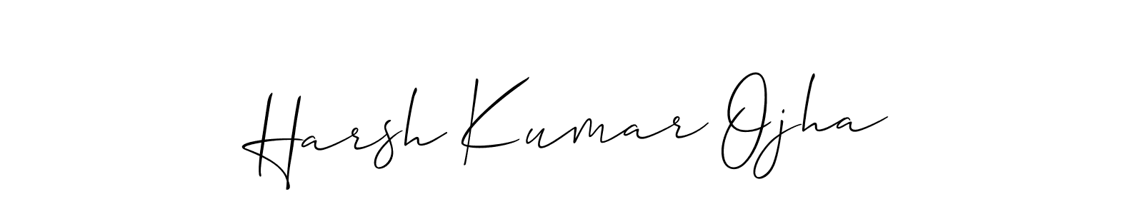 Make a short Harsh Kumar Ojha signature style. Manage your documents anywhere anytime using Allison_Script. Create and add eSignatures, submit forms, share and send files easily. Harsh Kumar Ojha signature style 2 images and pictures png