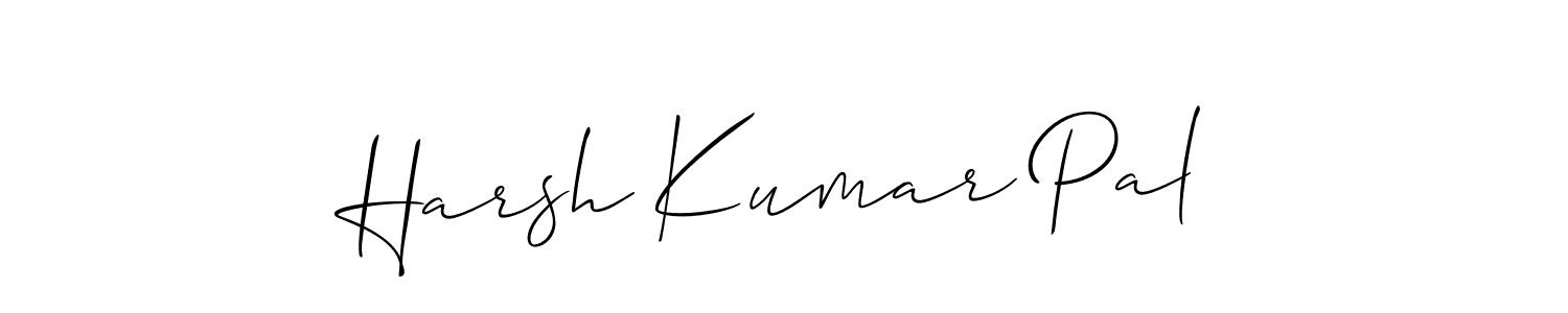 Also we have Harsh Kumar Pal name is the best signature style. Create professional handwritten signature collection using Allison_Script autograph style. Harsh Kumar Pal signature style 2 images and pictures png