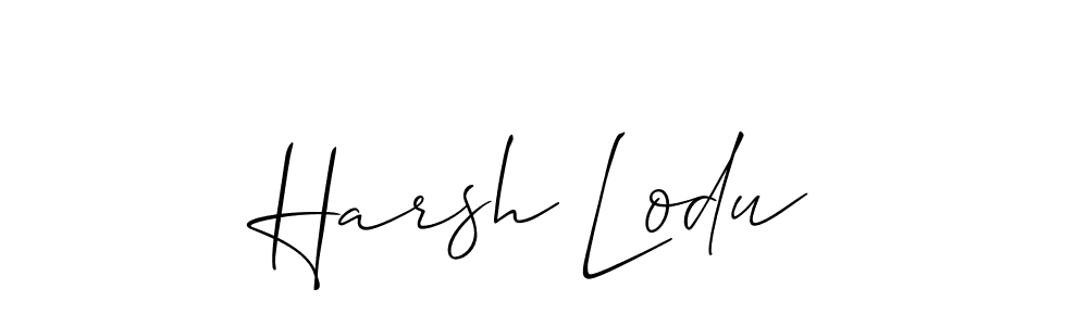 Check out images of Autograph of Harsh Lodu name. Actor Harsh Lodu Signature Style. Allison_Script is a professional sign style online. Harsh Lodu signature style 2 images and pictures png