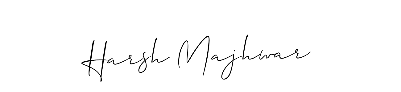 The best way (Allison_Script) to make a short signature is to pick only two or three words in your name. The name Harsh Majhwar include a total of six letters. For converting this name. Harsh Majhwar signature style 2 images and pictures png